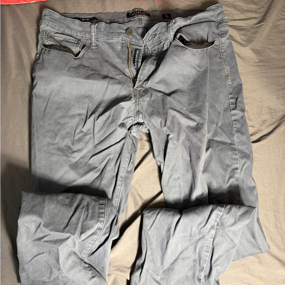 Lucky Brand Slate Grayish blue Slim Pants